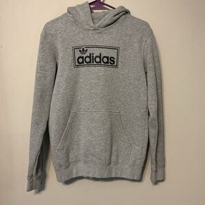 Adidas Heather Gray Boys Hoodie